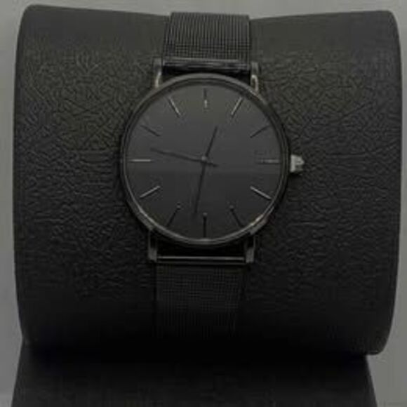 South Lane Black Mesh Analog Dial Quartz Genuine Watch - New - Picture 1 of 10